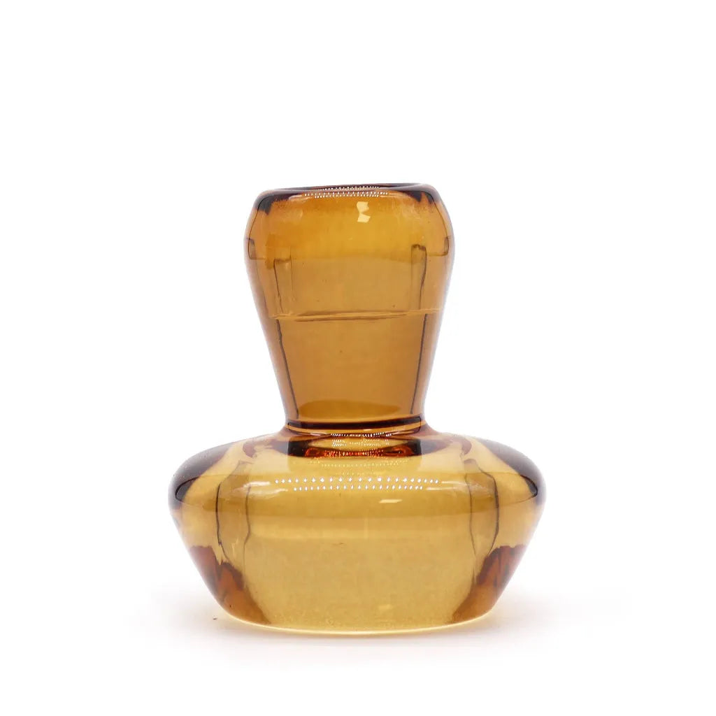 AW-Dropship Mushroom Flip Dinner Candle / Tealight Holder - Antique Amber Home & Garden > Decor > Home Fragrance Accessories > Candle Holders > Glass Candle Holders > Orange Candle Holders emmy-jane-boutique.myshopify.com