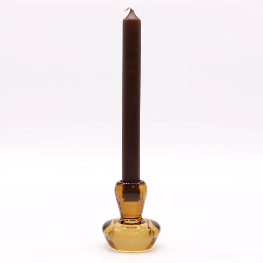 AW-Dropship Mushroom Flip Dinner Candle / Tealight Holder - Antique Amber Home & Garden > Decor > Home Fragrance Accessories > Candle Holders > Glass Candle Holders > Orange Candle Holders emmy-jane-boutique.myshopify.com