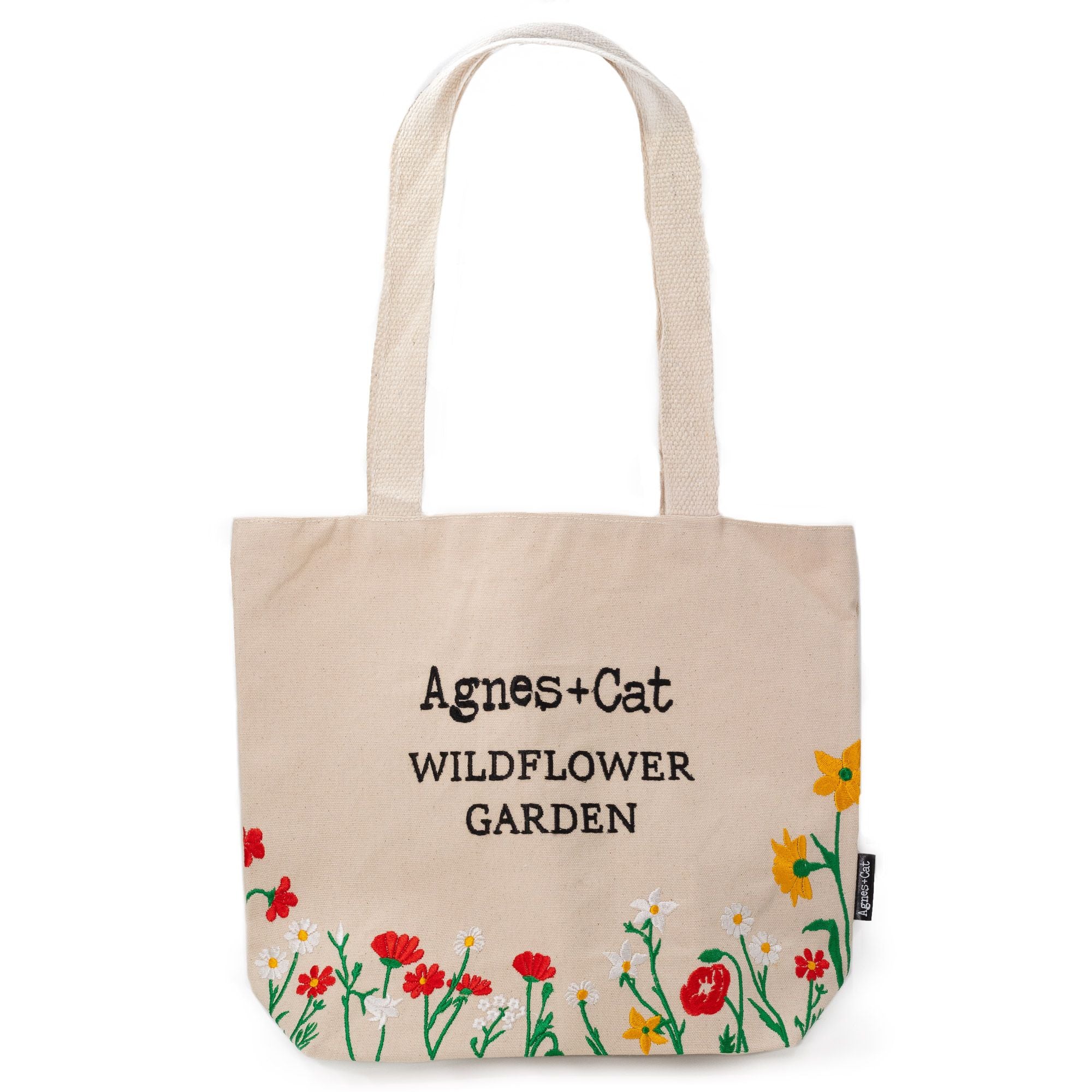 embroidered tote bag