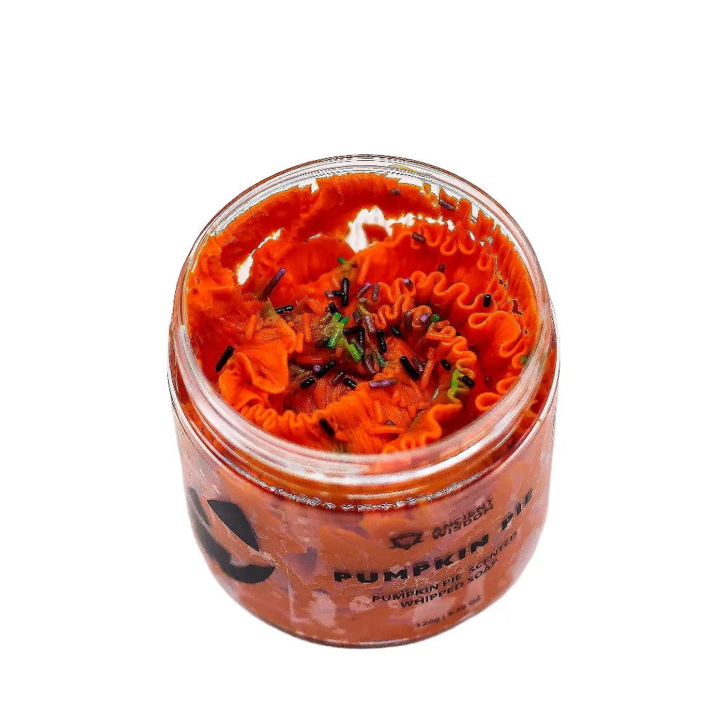 Ancient Wisdom Pumpkin Pie Whipped Soap Halloween Gift