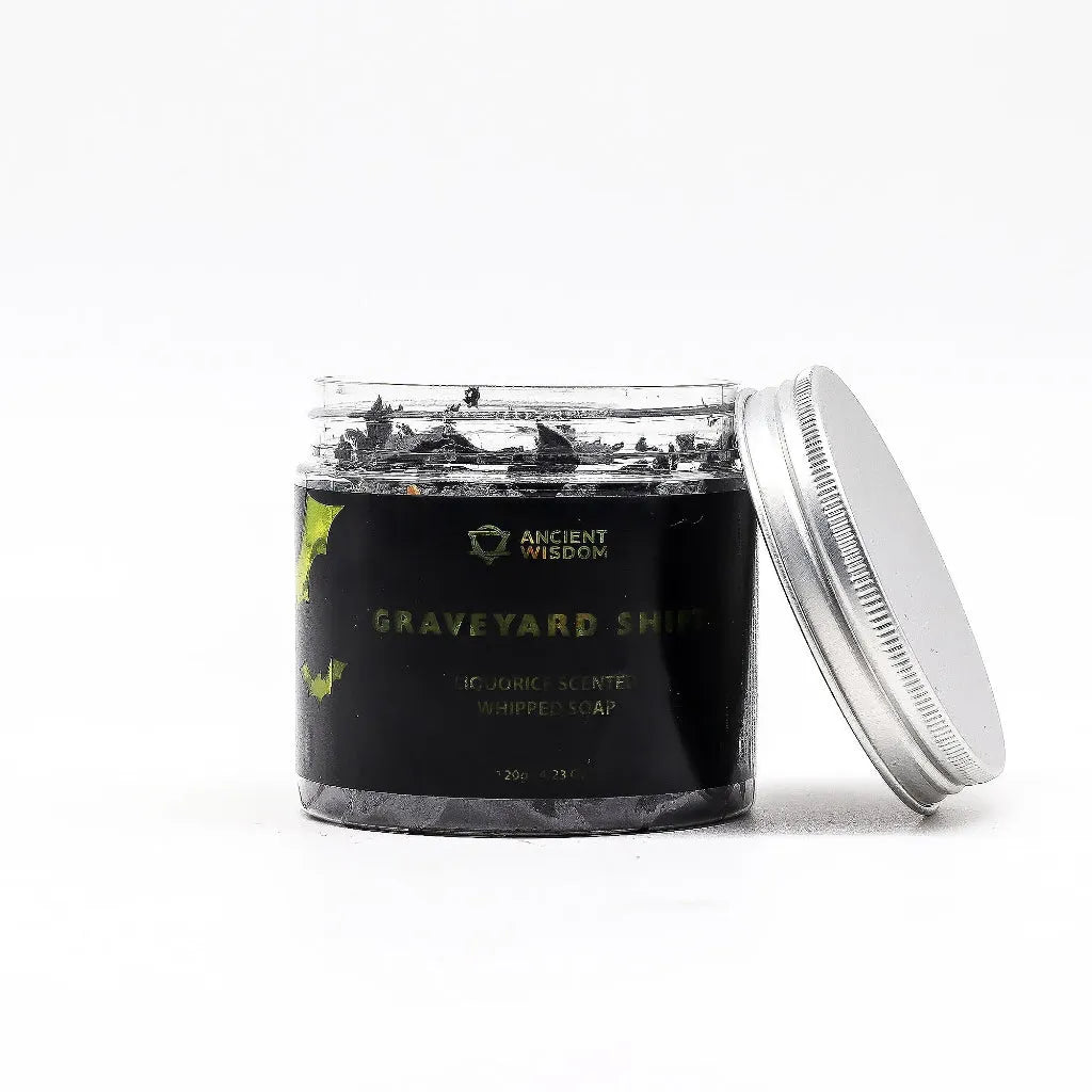 Ancient Wisdom Halloween Whipped Soap - Graveyard Shift - Paraben-Free SLS-Free & Vegan Whipped Soap emmy-jane-boutique.myshopify.com