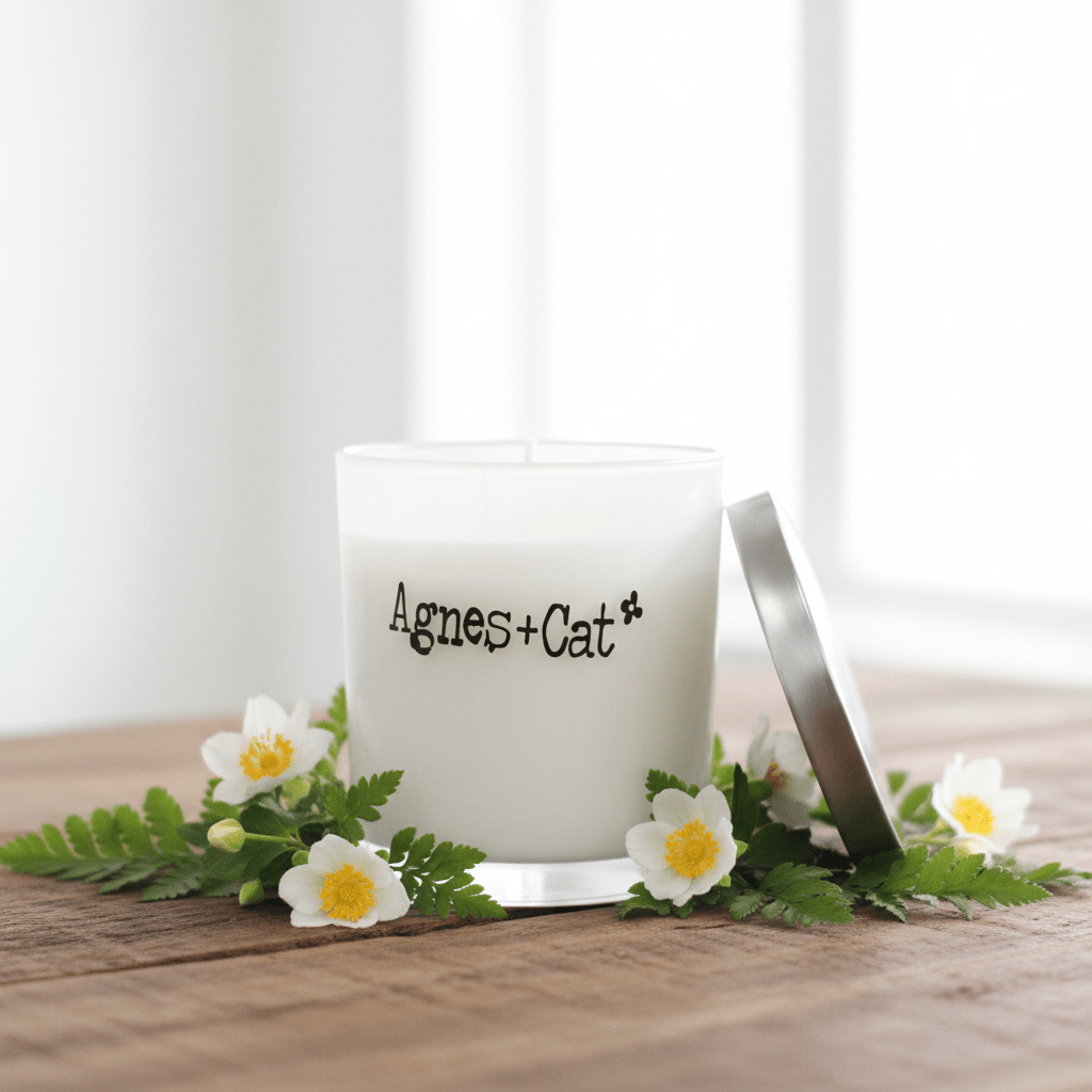 Agnes + Cat Votive Candle - Japanese Bloom