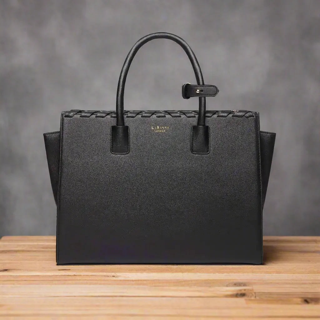 LaBante London Sheila Vegan Laptop Bag - Black Luggage & Bags > Briefcases > Laptop Bags > emmy-jane-boutique.myshopify.com
