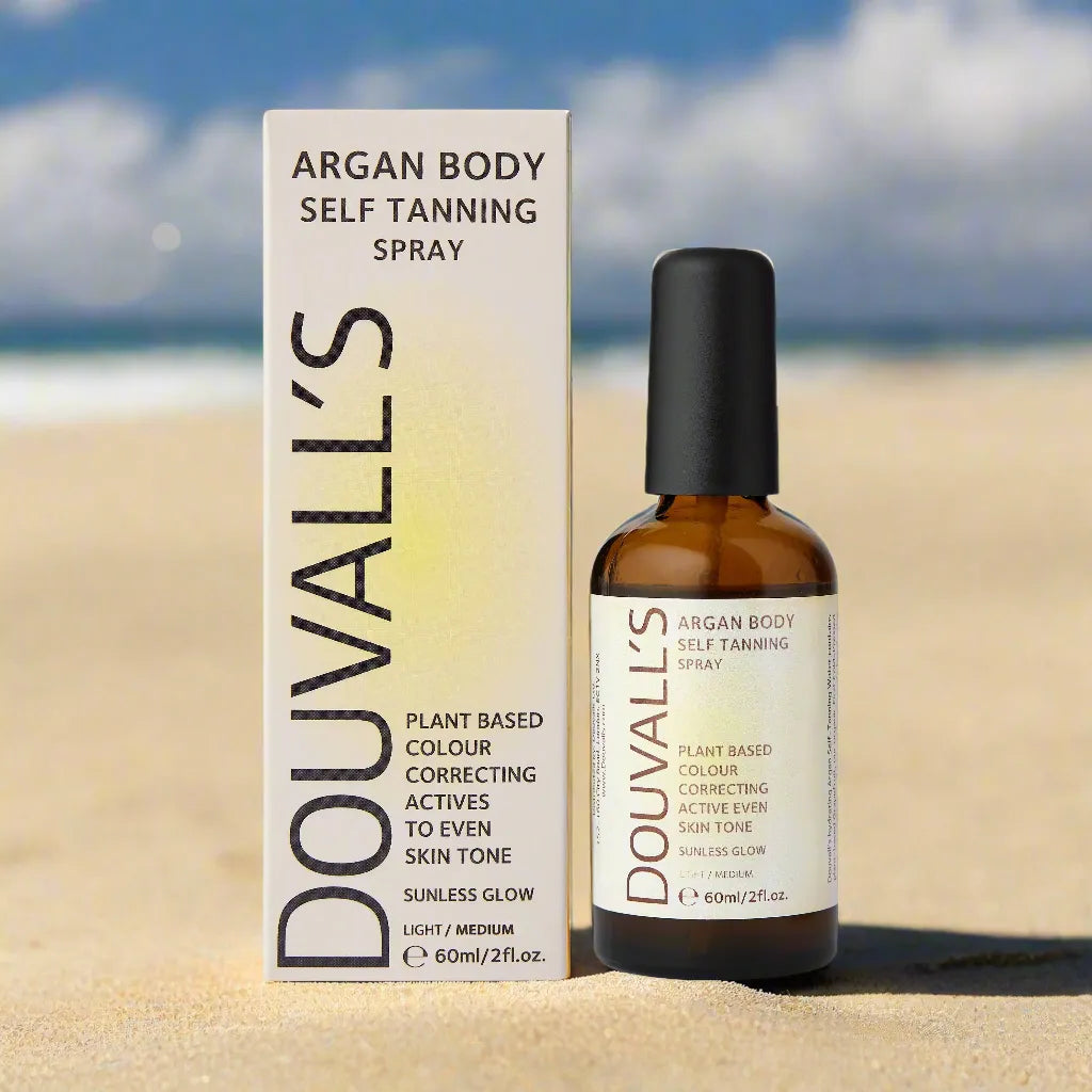 Douvalls Beauty Argan Self Tanning Body Spray Semi-permanent Self tanning spray Health & Beauty > Personal Care > Cosmetics > Skincare > Tanning Products > Self Tanners > Argan self tanning body spray > Semi-permanent Self tanning spray emmy-jane-boutique.myshopify.com