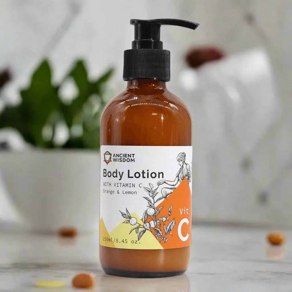 Ancient Wisdom Vitamin C Body Lotion – Orange & Lemon Aromatherapy Body Cream Health & Beauty > Personal Care > Cosmetics > Skin Care > Lotion & Moisturizer > Body Cream > Ancient Wisdom Body Cream> Vitamin C Hand & Body Lotions emmy-jane-boutique.myshopify.com