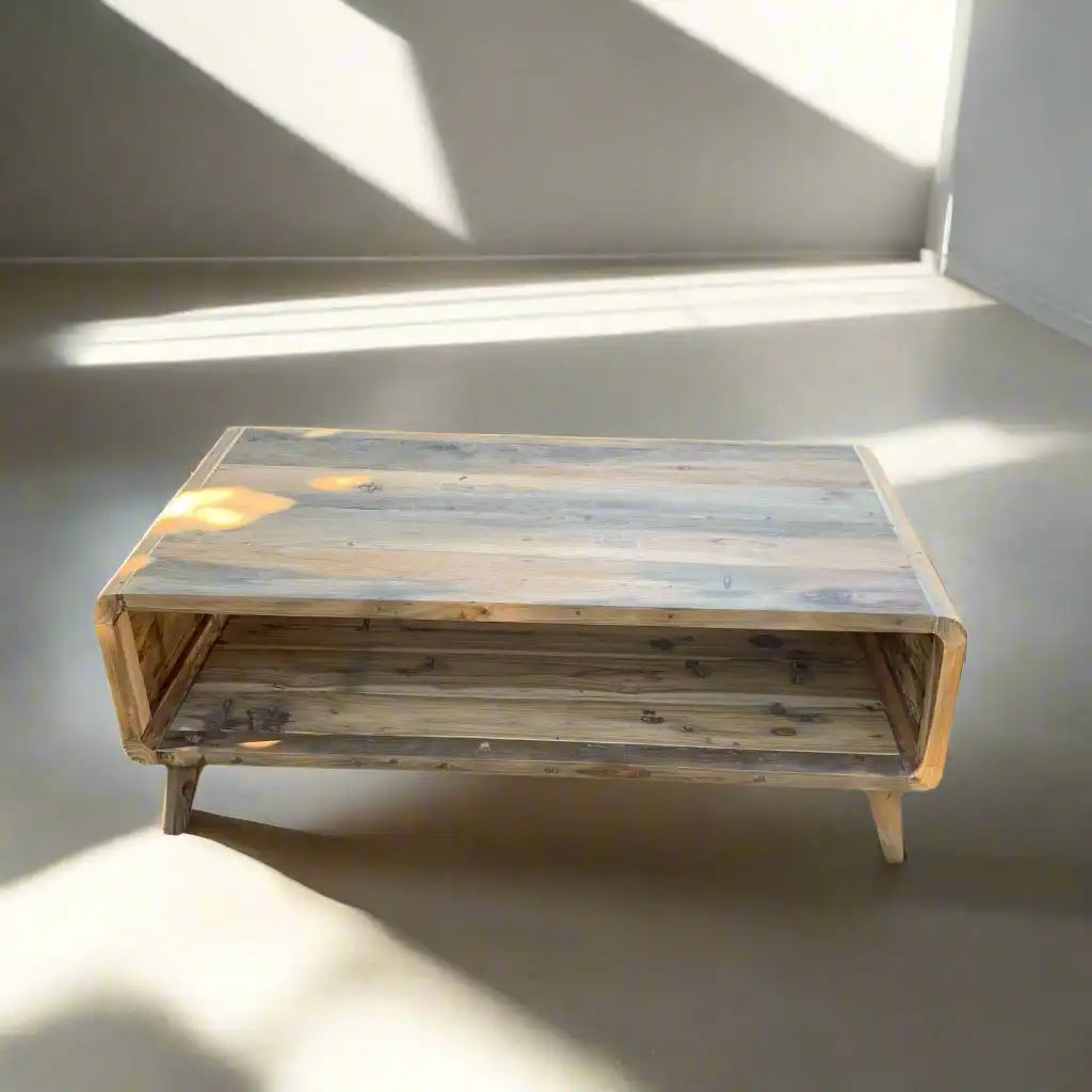 Ancient Wisdom Recycled Large Wooden Coffee Table Handmade From Indonesian Fishing Boats Furniture > Tables > Accent Tables > Coffee Tables > Recycled Wooden Coffee Tables > Large Wooden Coffee Tables > Handmade Coffee Tables Made From Indonesian Fishing Boats emmy-jane-boutique.myshopify.com