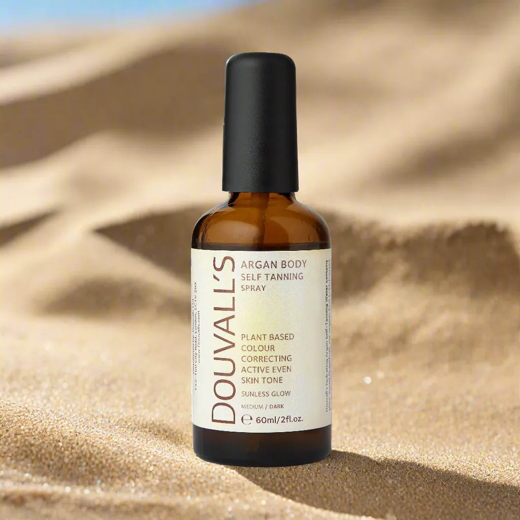 Douvalls Beauty Argan Self Tanning Body Spray Semi-permanent Self tanning spray Health & Beauty > Personal Care > Cosmetics > Skincare > Tanning Products > Self Tanners > Argan self tanning body spray > Semi-permanent Self tanning spray emmy-jane-boutique.myshopify.com