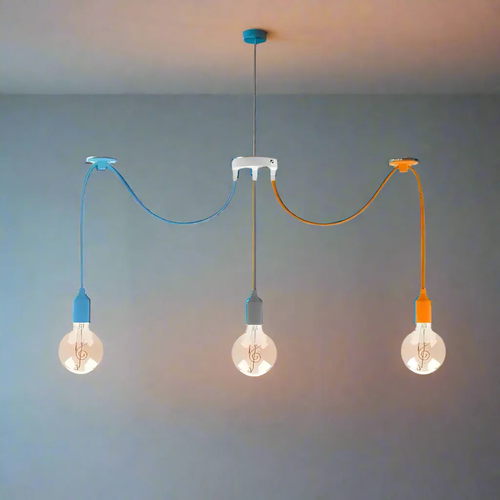 LEDSone 3- Head Colourful Spider Pendant Light Living Room Decor Home & Garden > Lighting > Lighting Fixtures > Ceiling Light Fixtures > Spider Lights > Ceiling Pendant Light > Multi Outlet Ceiling Light > 3- Head Colourful Spider Pendant Light emmy-jane-boutique.myshopify.com