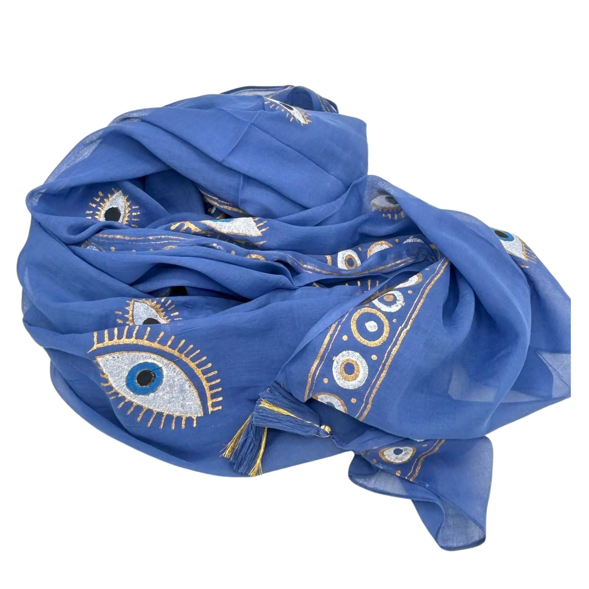 Ancient Wisdom Hand-Painted Cotton Scarf Sarong - Versatile Pario Beach Cover-Up Clothing & Accessories > Clothing Accessories > Scarves & Snoods > Scarves > Cotton Scarves > Hand Painted Scarves > Pario Scarf > Sarongs > Beach Cover Ups emmy-jane-boutique.myshopify.com