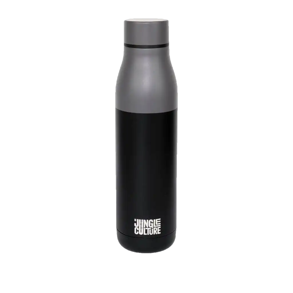 Jungle Culture Stainless Steel Water Bottle - Matt Black or White - Bottle for Life Home & Garden > Kitchen & Dining > Food & Beverage Carriers > Water Bottles > Eco-Friendly Water Bottles emmy-jane-boutique.myshopify.com