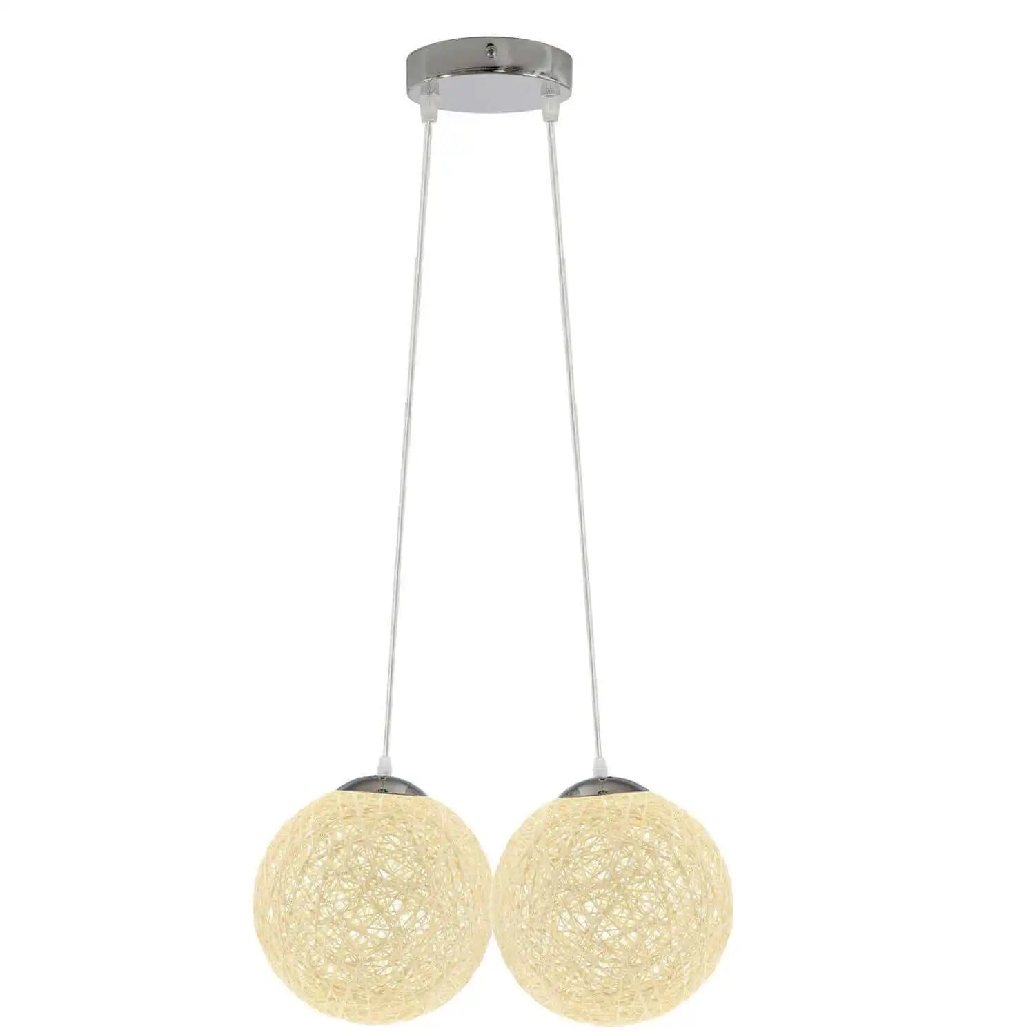 LEDSone Rattan Wicker Globe Pendant Light - 7 Colours Home & Garden > Lighting > Lighting Fixtures > Ceiling Light Fixtures > Bamboo Ceiling Lights > Rattan Ceiling Lights > Pendant Lights > Bamboo Lights emmy-jane-boutique.myshopify.com