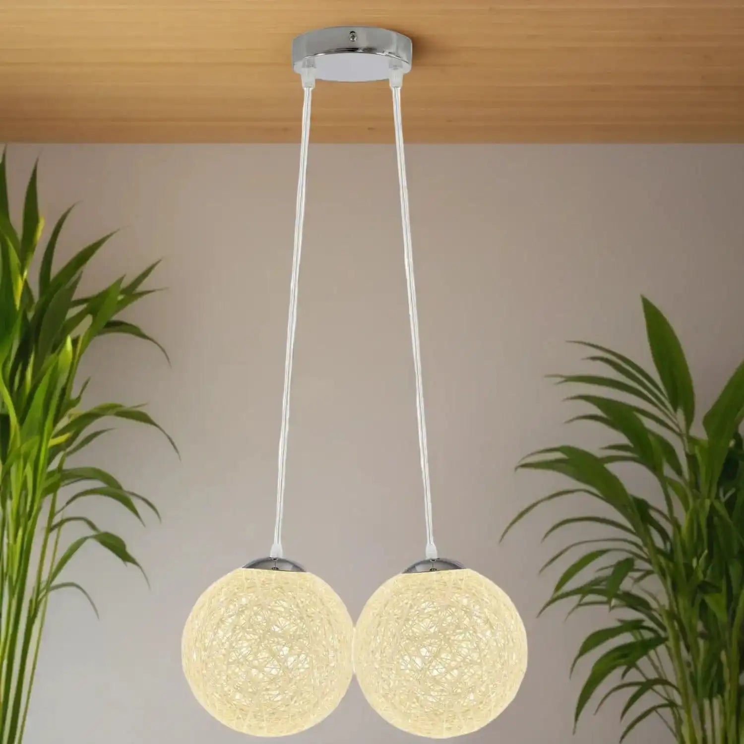 LEDSone Rattan Wicker Globe Pendant Light - 7 Colours Home & Garden > Lighting > Lighting Fixtures > Ceiling Light Fixtures > Bamboo Ceiling Lights > Rattan Ceiling Lights > Pendant Lights > Bamboo Lights emmy-jane-boutique.myshopify.com