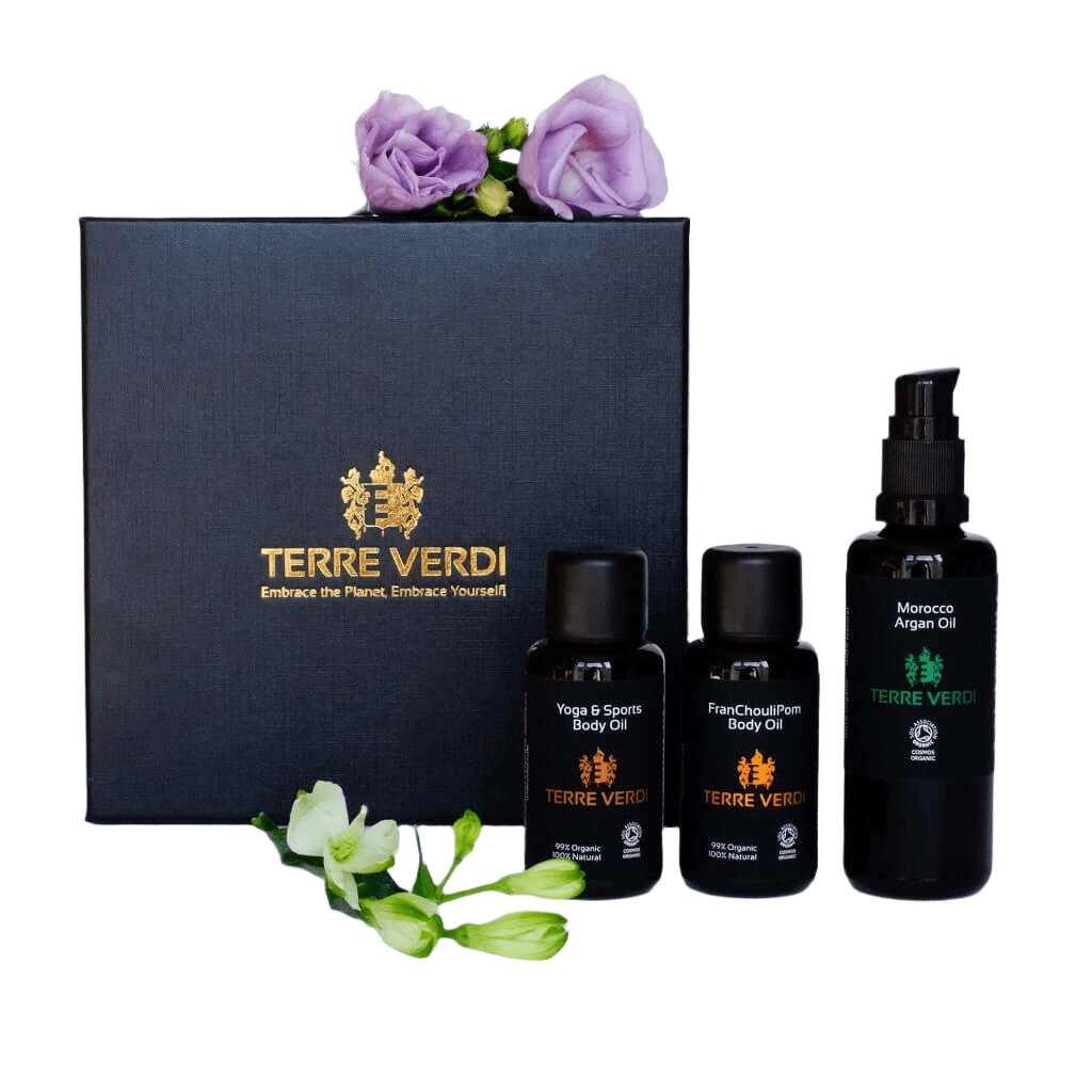 The Face & Body Oil Box – Organic Bodycare Gift Set