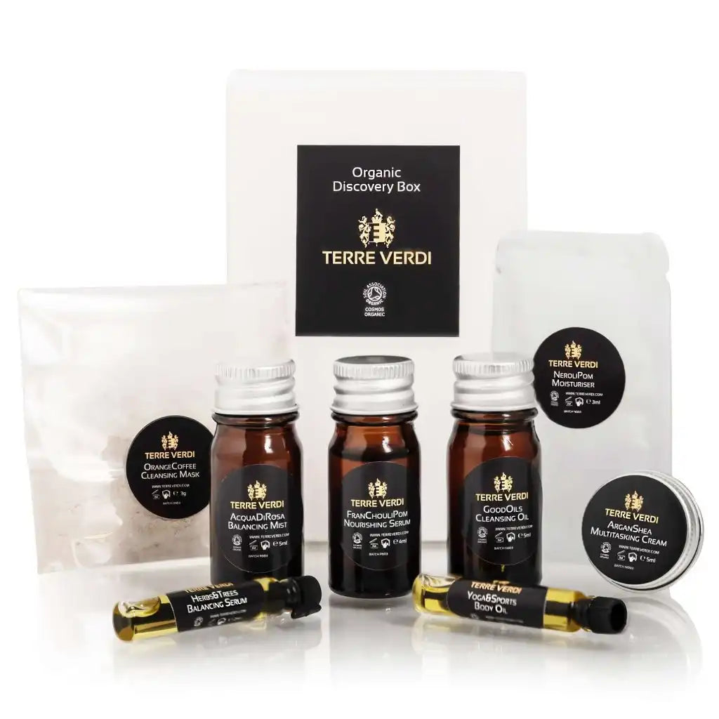 Terre Verdi Organic Skincare Organic Discovery Box - Organic Skin Care Trial and Gift Set Health & Beauty > Personal Care > Cosmetics > Bath & Body Gift Sets >Organic Discovery Box > Organic Skin Care Trial and Gift Set emmy-jane-boutique.myshopify.com