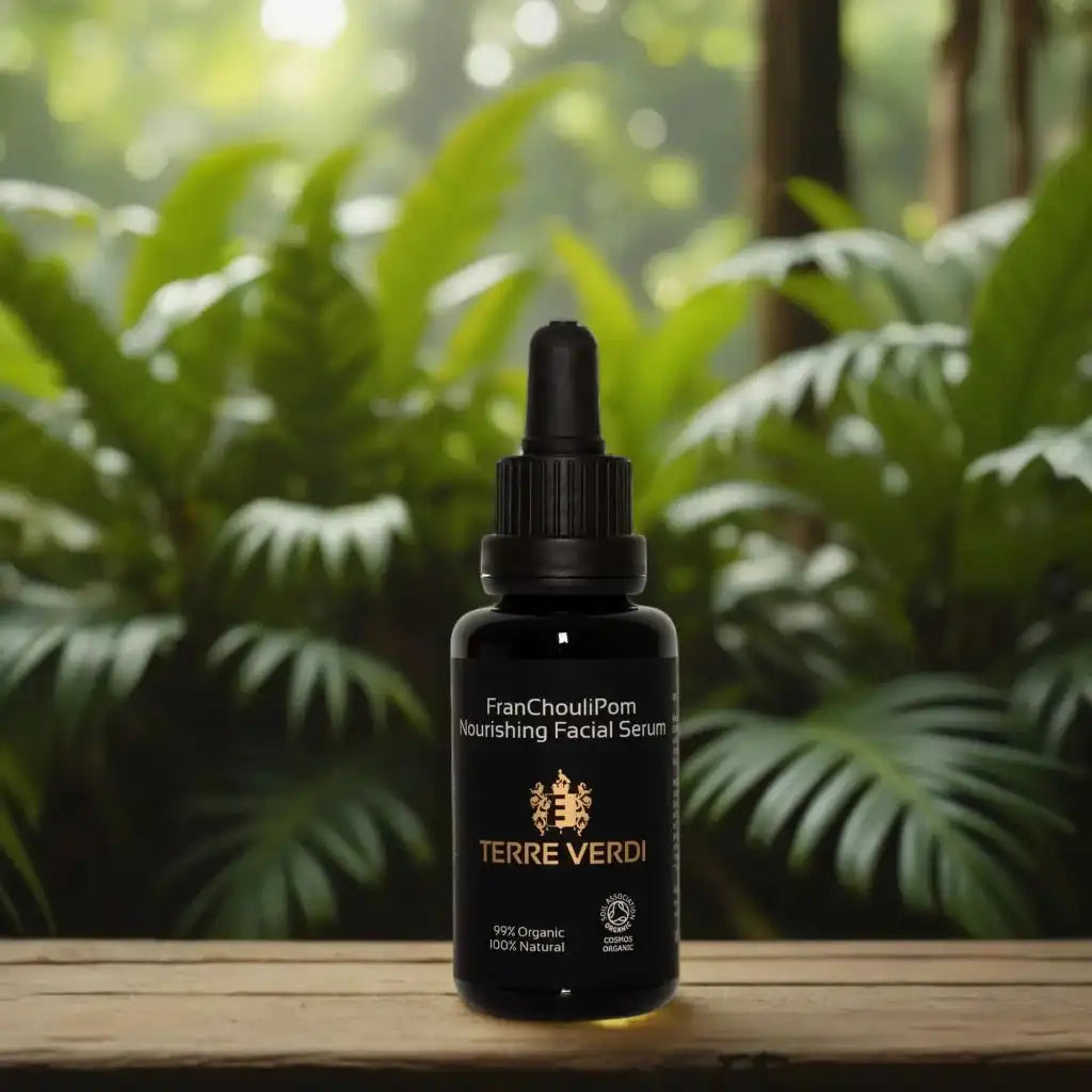 Terre Verdi Organic Skincare FranChouliPom Nourishing Facial Serum - Organic Face Oil Health & Beauty > Personal Care > Cosmetics > Skin Care > Lotion & Moisturizer > Facial Serum > Organic Facial Serum > Vegan Facial Serum emmy-jane-boutique.myshopify.com