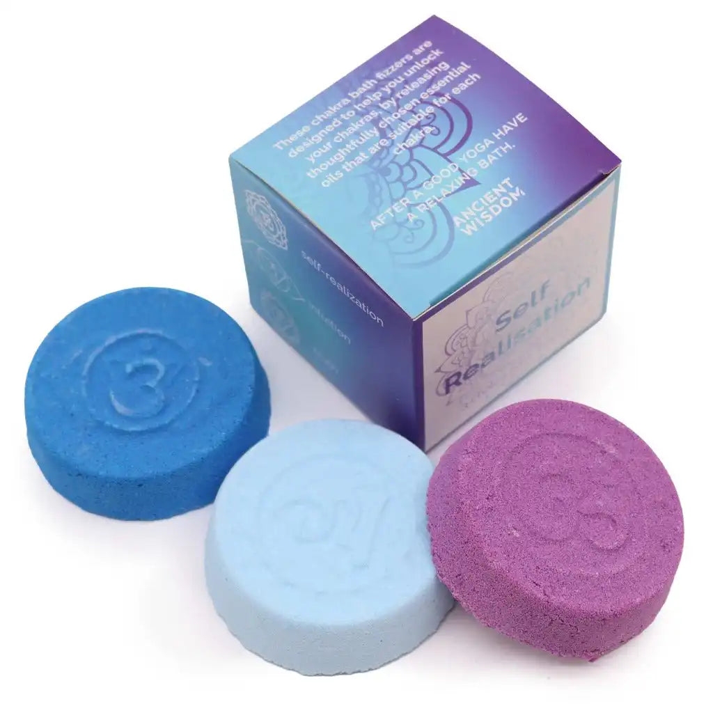 Ancient Wisdom BathBomb Gift Set - Chakra Bath Fizzers Sets - Aromatherapy Bath Gift Health & Beauty > Personal Care > Cosmetics > Bath & Body > Bath Additives > Bath Bombs > Aromatherapy Bath Bombs > Essential Oil Bath Bombs > Bath Bomb Gift Set > Chakra Bath Fizzers Sets emmy-jane-boutique.myshopify.com