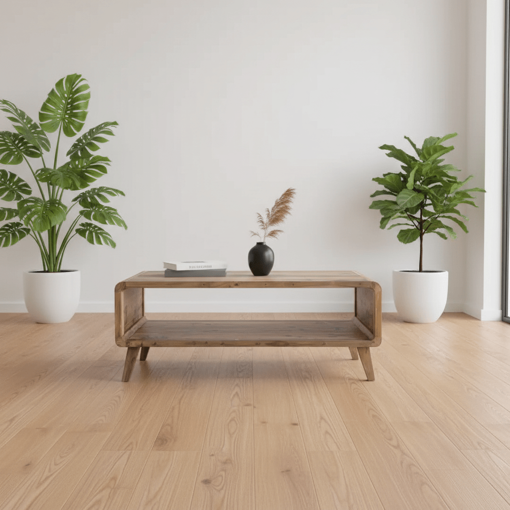 Recycled Large Wooden Coffee Table Handmade From Indonesian Fishing Boats