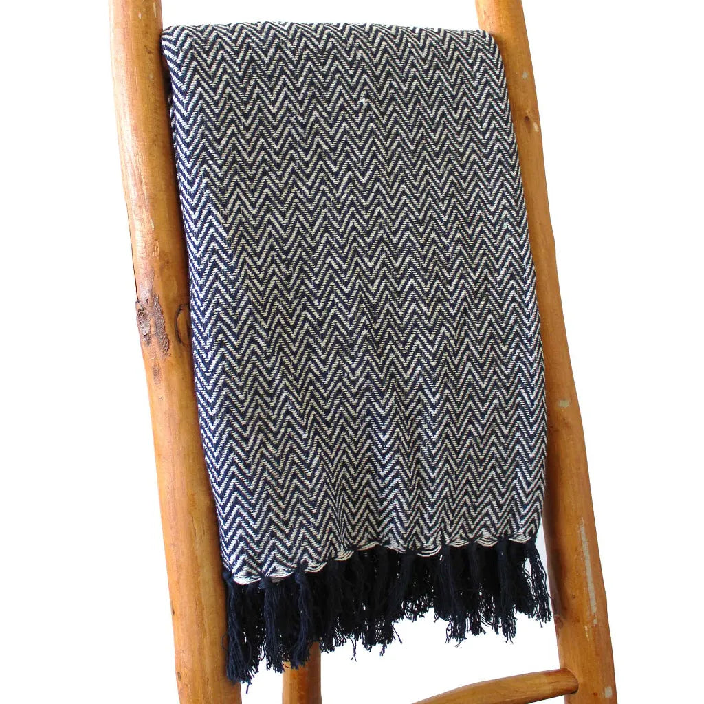 AW Artisan Handmade Cotton Throws - Geometric Designs - 6 Colours Home & Garden > Linens & Bedding > Bedding > Blankets > Handmade Cotton Throws emmy-jane-boutique.myshopify.com