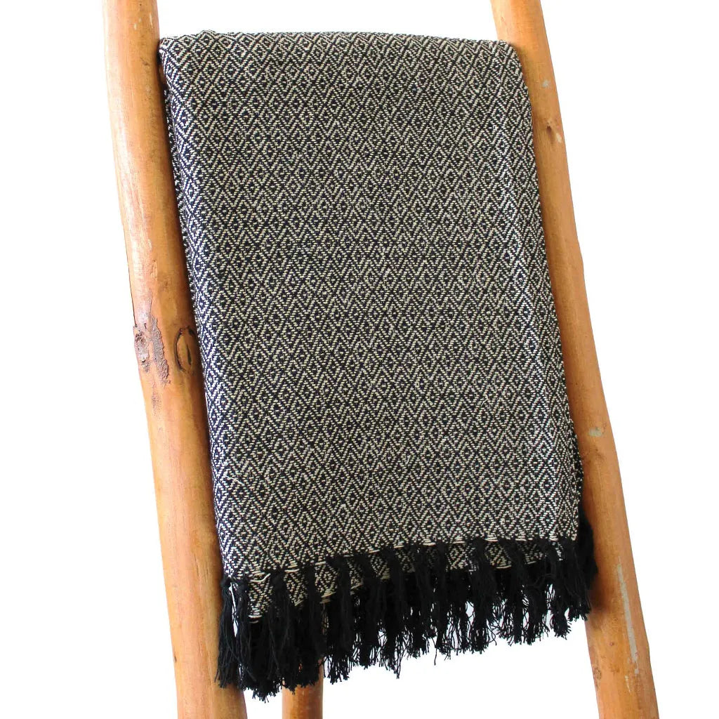 AW Artisan Handmade Cotton Throws - Geometric Designs - 6 Colours Home & Garden > Linens & Bedding > Bedding > Blankets > Handmade Cotton Throws emmy-jane-boutique.myshopify.com