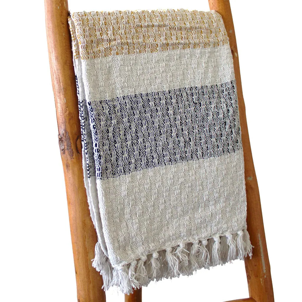 AW Artisan Handmade Cotton Throws - Geometric Designs - 6 Colours Home & Garden > Linens & Bedding > Bedding > Blankets > Handmade Cotton Throws emmy-jane-boutique.myshopify.com