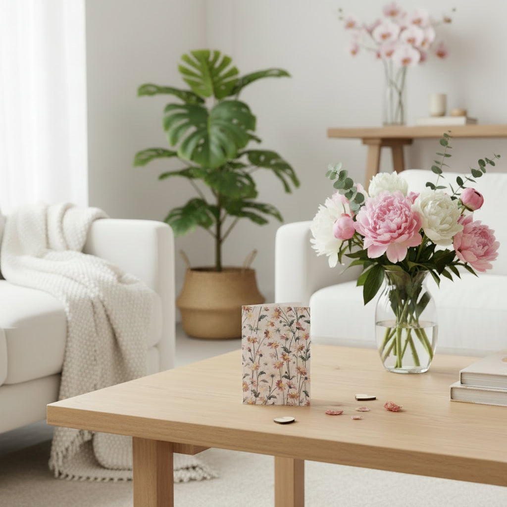 floral greeting card