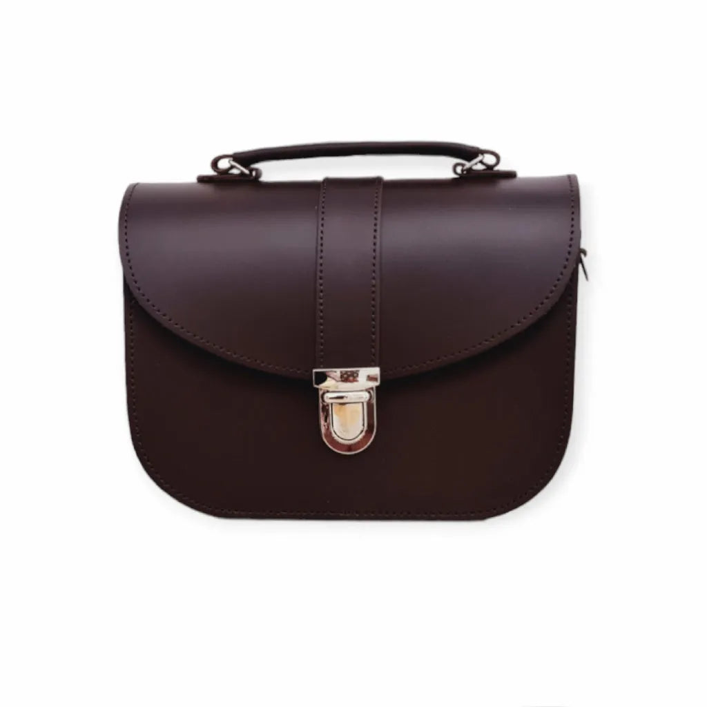 Zatchels Brown Leather Handbag - Olympia Handmade Leather Bag - Dark Brown Clothing & Accessories > Handbags, Wallets & Cases > Handbags > Handmade Handbags > Leather Handbags > Brown Leather Handbag > Olympia Handmade Leather Bag Brown > Brown Cross Body Bag emmy-jane-boutique.myshopify.com