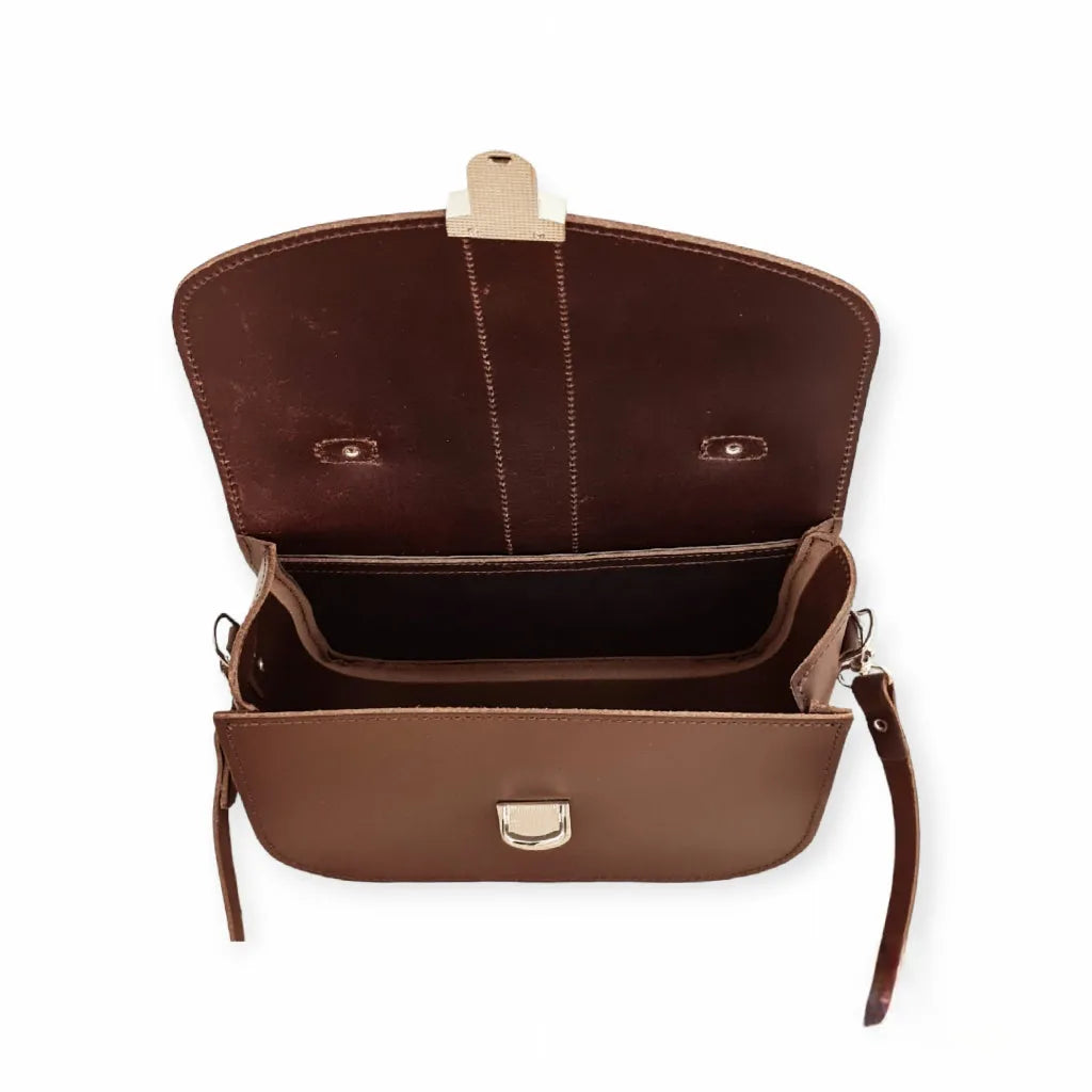 Zatchels Brown Leather Handbag - Olympia Handmade Leather Bag - Dark Brown Clothing & Accessories > Handbags, Wallets & Cases > Handbags > Handmade Handbags > Leather Handbags > Brown Leather Handbag > Olympia Handmade Leather Bag Brown > Brown Cross Body Bag emmy-jane-boutique.myshopify.com