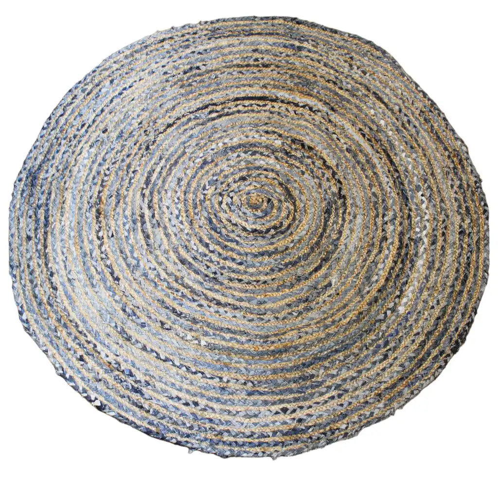 AW Artisan Eco-Friendly Rugs - Sustainable Jute & Recycled Denim - Fairly Traded - 3 Sizes Home & Garden > Decor > Rugs > Round Jute and Recycled Cotton Rugs > Eco-Friendly Rugs emmy-jane-boutique.myshopify.com