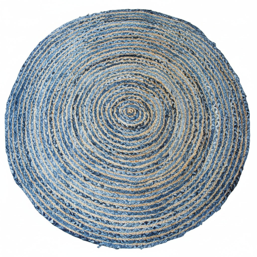 AW Artisan Eco-Friendly Rugs - Sustainable Jute & Recycled Denim - Fairly Traded - 3 Sizes Home & Garden > Decor > Rugs > Round Jute and Recycled Cotton Rugs > Eco-Friendly Rugs emmy-jane-boutique.myshopify.com