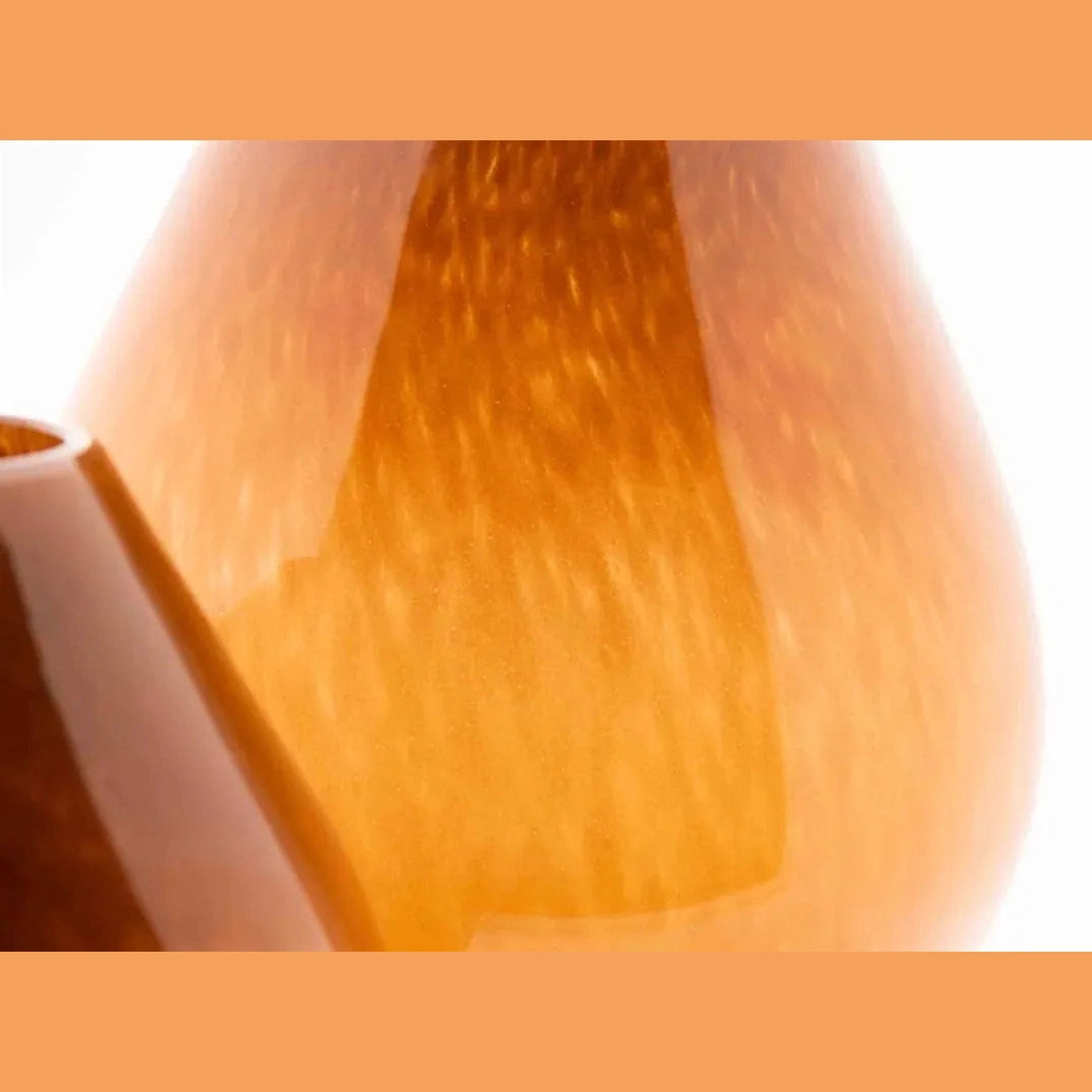 Lowlands Design Hand Blown Vase DRUBA - Rusted Orange Brown by DutZ Home & Garden > Decor > Vases > Glass Vases > Rust Brown Vases emmy-jane-boutique.myshopify.com