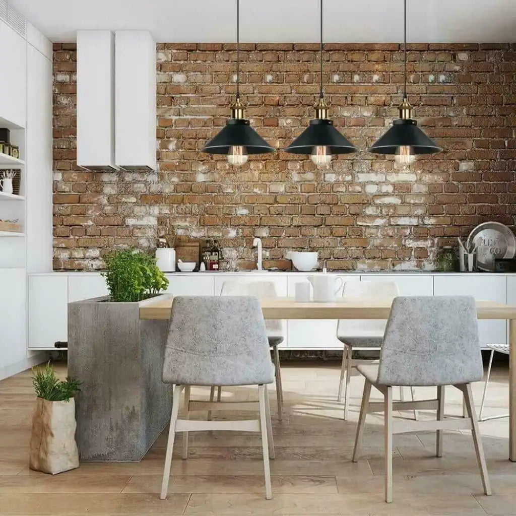 LEDSone Industrial Pendant Light with 3 Heads Cone Style Chandelier Home & Garden > Lighting > Lighting Fixtures > Ceiling Light Fixtures > Ceiling Lights > Metal Ceiling Lights > Pendant Lights emmy-jane-boutique.myshopify.com