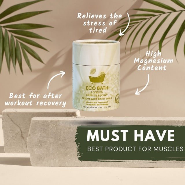 Epsom Salt Bath Soak Gift Set for Muscle Relief