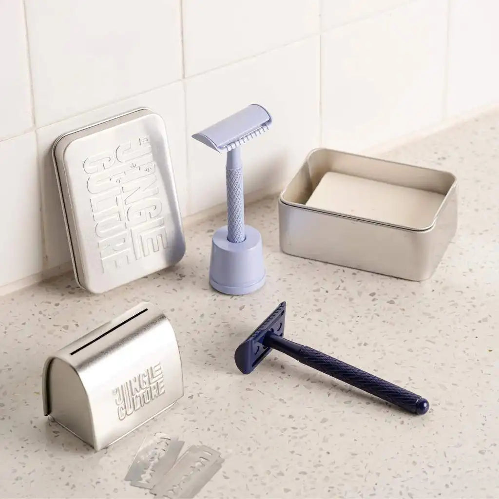 Jungle Culture Eco-Friendly Safety Razors With 10x Razor Blades - Ethical Shaving Health & Beauty > Personal Care > Shaving & Grooming > Razors & Razor Blades > Eco-Friendly Razors > Zero Waste Razors emmy-jane-boutique.myshopify.com