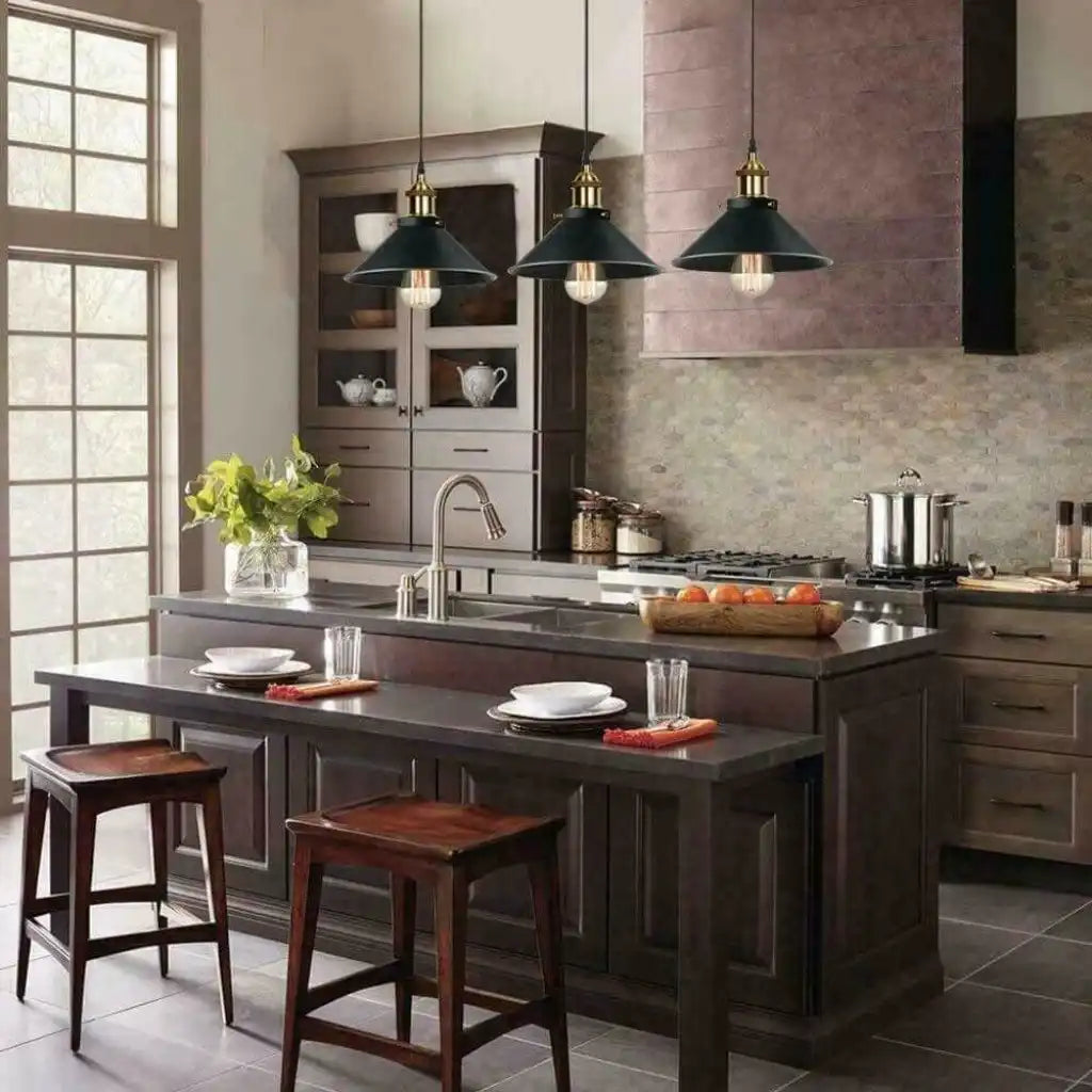 LEDSone Industrial Pendant Light with 3 Heads Cone Style Chandelier Home & Garden > Lighting > Lighting Fixtures > Ceiling Light Fixtures > Ceiling Lights > Metal Ceiling Lights > Pendant Lights emmy-jane-boutique.myshopify.com