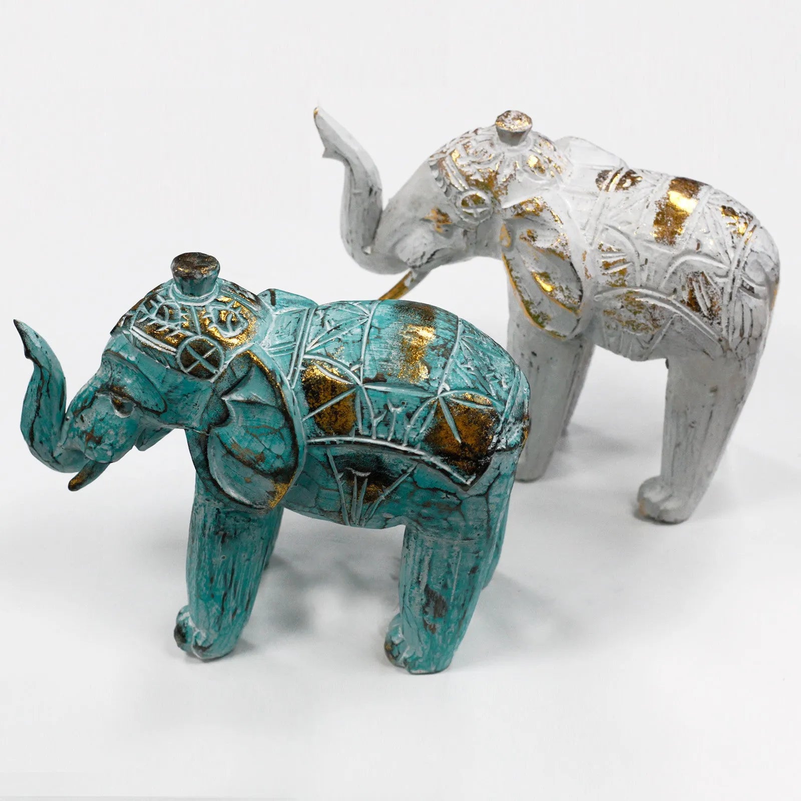 Ancient Wisdom Wooden Elephant Figures - Sustainably Sourced & Fairly Traded Home & Garden > Decor > Artwork > Sculptures & Statues > Elephant Decor > Wooden Elephant Figures > Sustainably Sourced & Fairly Traded Elephant Figures emmy-jane-boutique.myshopify.com