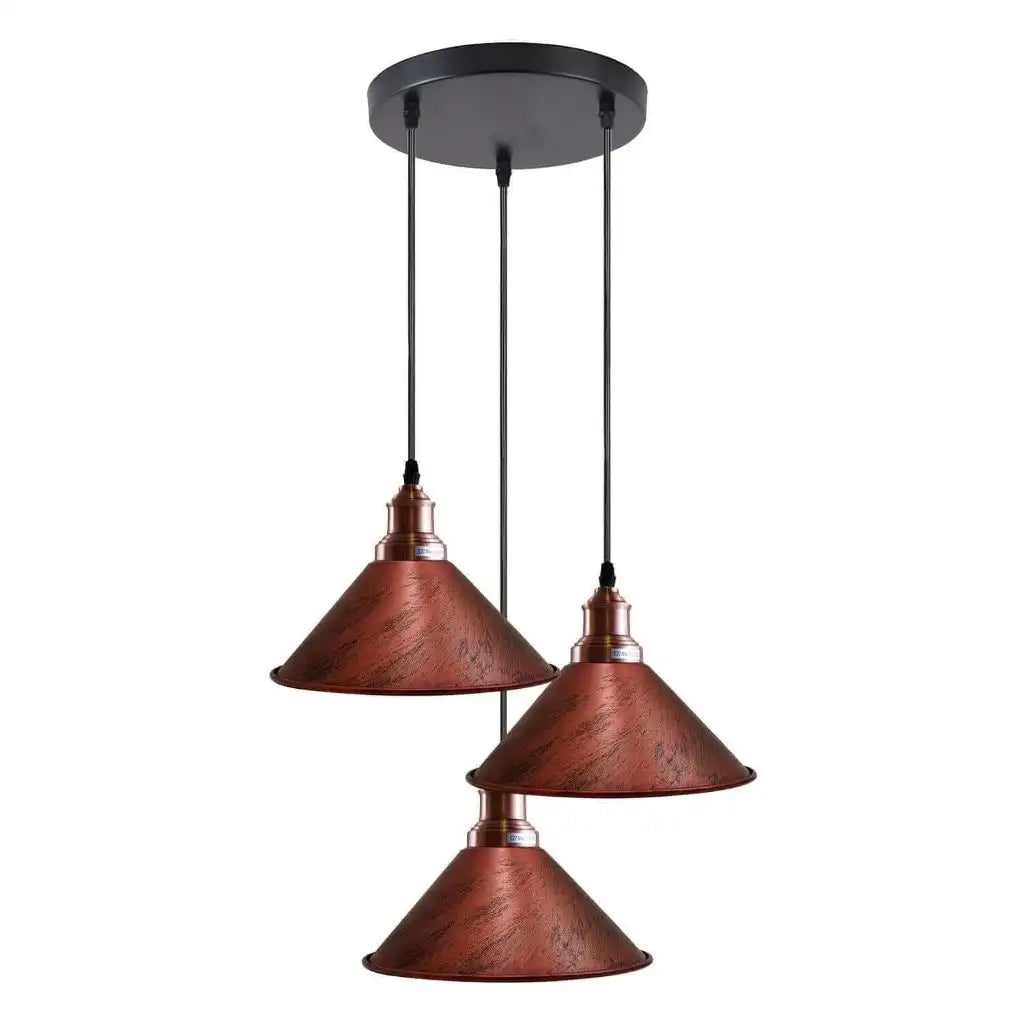 LEDSone Pendant Light Industrial Vintage Hanging Lamp - 3 Cluster Ceiling Light Home & Garden > Lighting > Lighting Fixtures > Ceiling Light Fixtures emmy-jane-boutique.myshopify.com