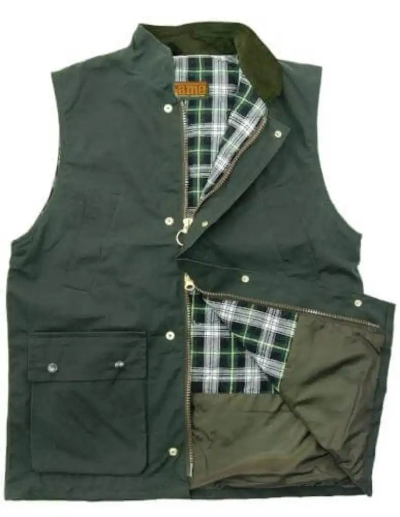 Game Wax Gilet - Game Classic Apparel & Accessories > Clothing > Outerwear > Coats & Jackets > Wax Jackets > Game Gilets > Mens Waxed Cotton Gilets emmy-jane-boutique.myshopify.com