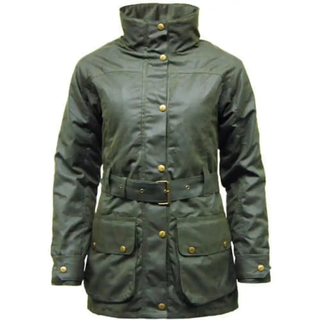 Game Antique Waxed Jacket - Game Cantrell Padded Apparel & Accessories > Clothing > Outerwear > Coats & Jackets > Quilted Wax Jacket > Game Wax Jacket > Womens Waxed Cotton Coat emmy-jane-boutique.myshopify.com