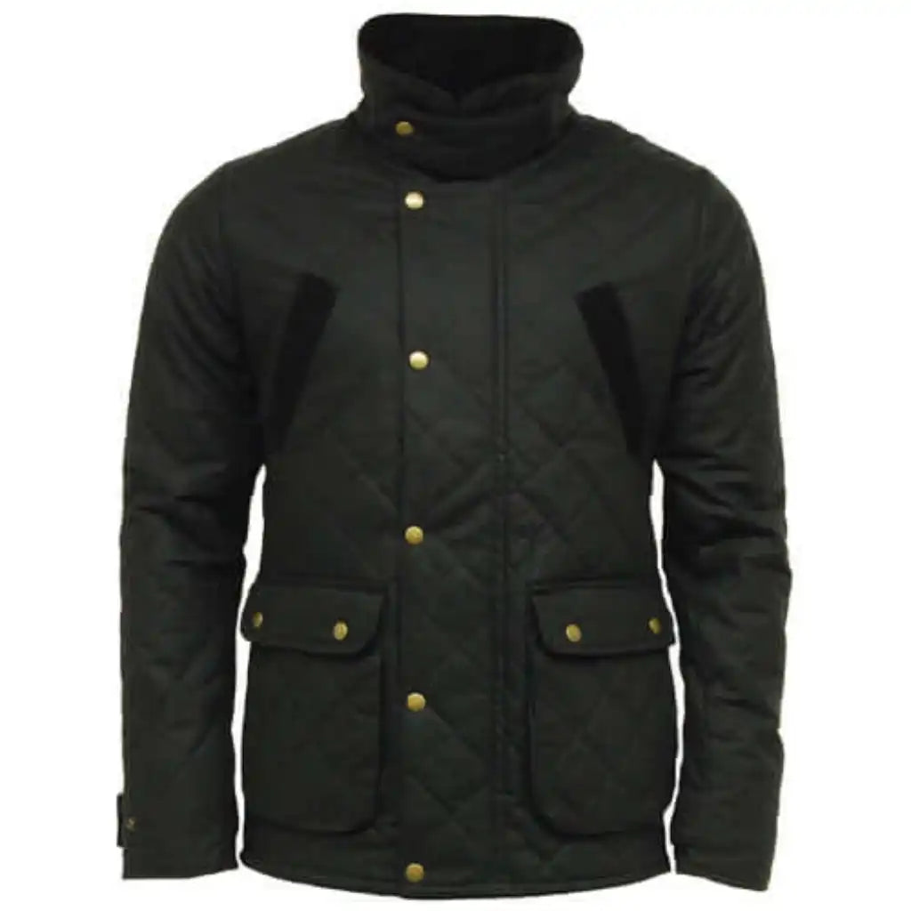 Game Quilted Wax Jacket - Game Oxford Apparel & Accessories > Clothing > Outerwear > Coats & Jackets > Quilted Wax Jacket > Game Speedway Jacket > Mens Waxed Cotton Coat emmy-jane-boutique.myshopify.com