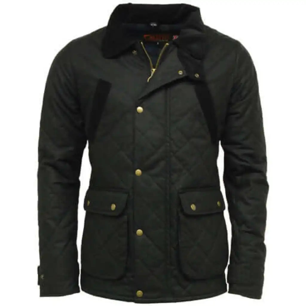 Game Quilted Wax Jacket - Game Oxford Apparel & Accessories > Clothing > Outerwear > Coats & Jackets > Quilted Wax Jacket > Game Speedway Jacket > Mens Waxed Cotton Coat emmy-jane-boutique.myshopify.com