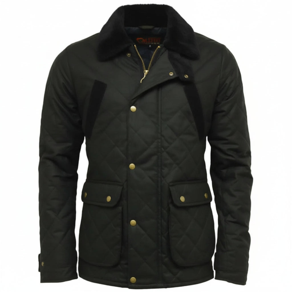 Game Quilted Wax Jacket - Game Oxford Apparel & Accessories > Clothing > Outerwear > Coats & Jackets > Quilted Wax Jacket > Game Speedway Jacket > Mens Waxed Cotton Coat emmy-jane-boutique.myshopify.com