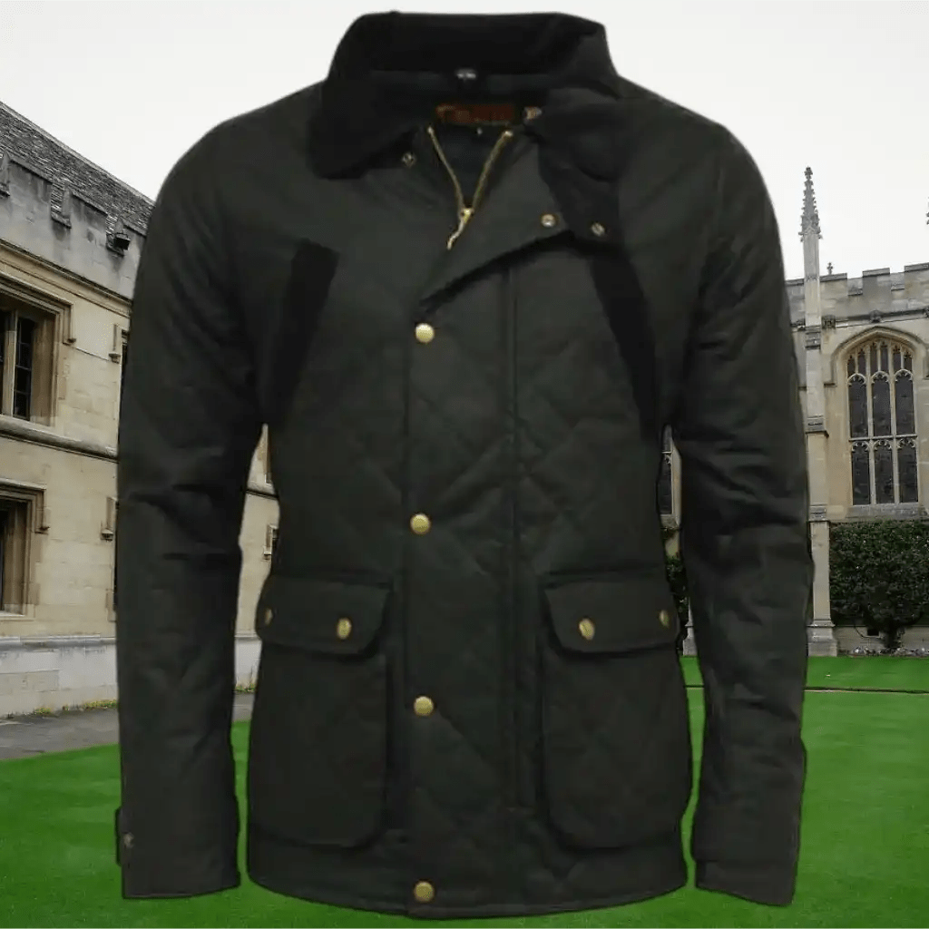 Game Quilted Wax Jacket - Game Oxford Apparel & Accessories > Clothing > Outerwear > Coats & Jackets > Quilted Wax Jacket > Game Speedway Jacket > Mens Waxed Cotton Coat emmy-jane-boutique.myshopify.com