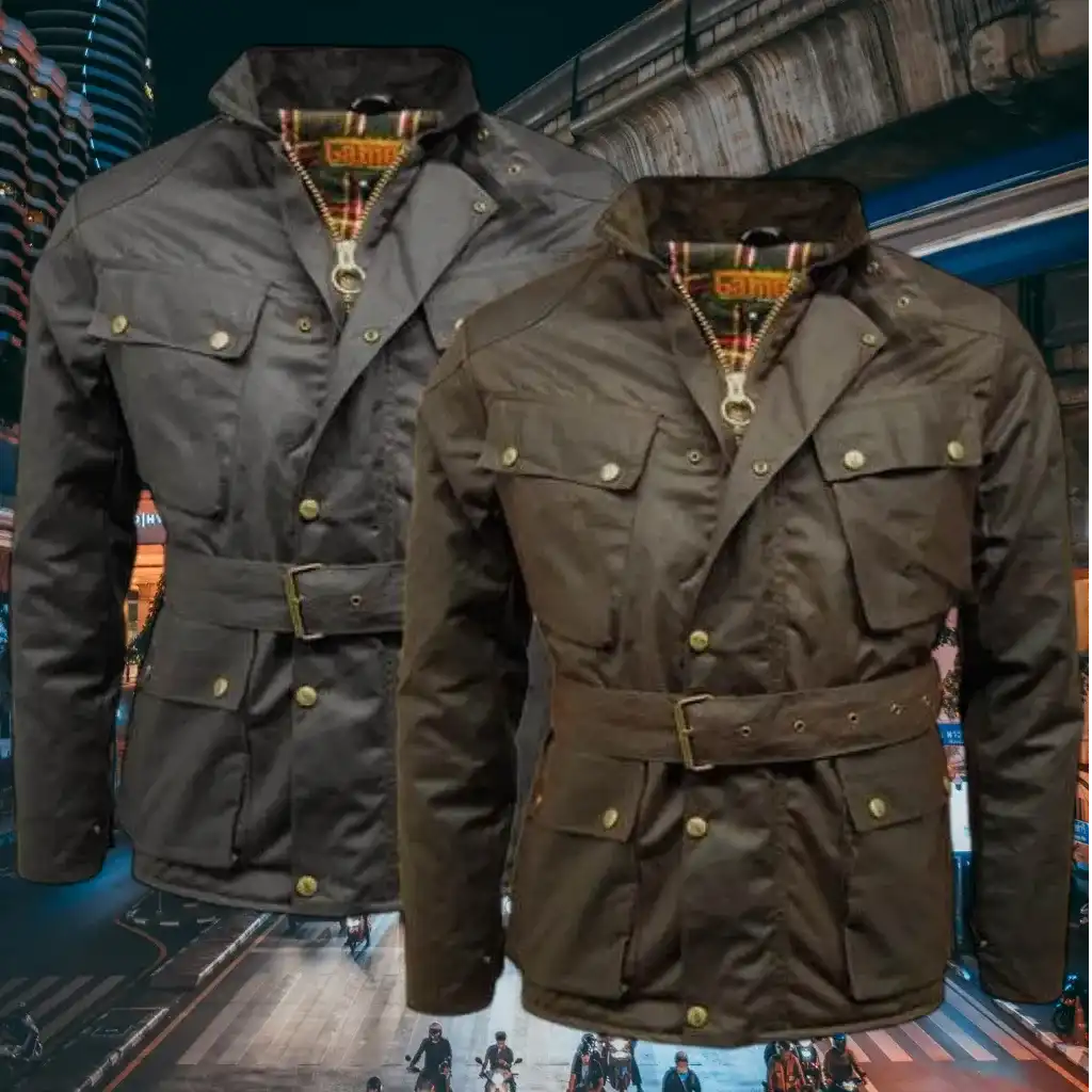 Game Quilted Wax Jacket - Game Speedway - Mens Waxed Cotton Coat Apparel & Accessories > Clothing > Outerwear > Coats & Jackets > Quilted Wax Jacket > Game Speedway Jacket > Mens Waxed Cotton Coat emmy-jane-boutique.myshopify.com