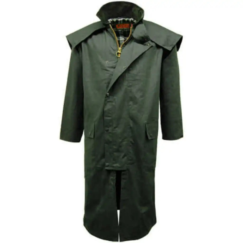 Game Long Wax Cape Coat - Game Waxed Stockman Jacket Apparel & Accessories > Clothing > Outerwear > Coats & Jackets > Long Cape Coat > Game Wax Stockman Jacket emmy-jane-boutique.myshopify.com