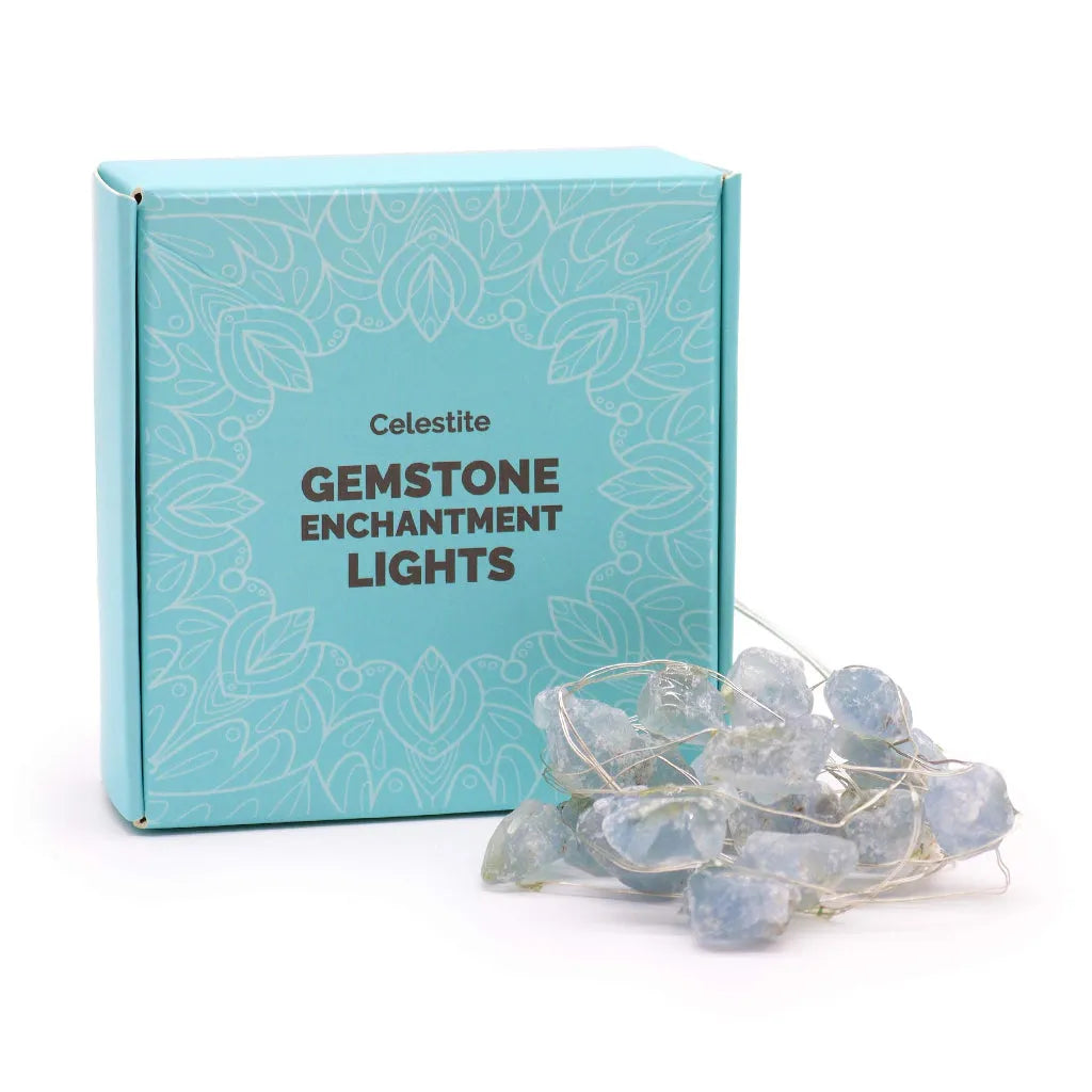 Ancient Wisdom Gemstone Lights - Crystal Fairy Lights - Quartz Jade Amethyst & Celestite Home & Garden > Lighting > Light Ropes & Strings > Gemstone Lights emmy-jane-boutique.myshopify.com