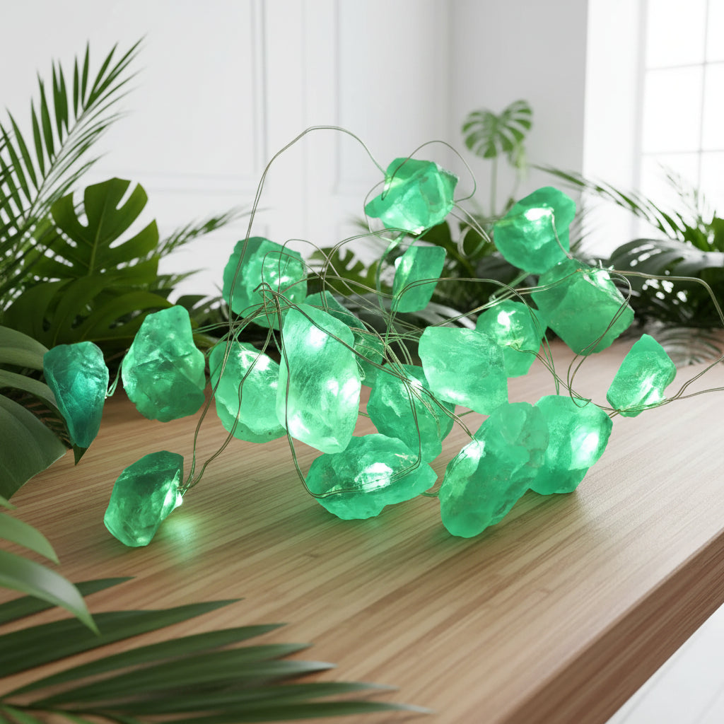 Ancient Wisdom Gemstone Lights - Crystal Fairy Lights - Quartz Jade Amethyst & Celestite Home & Garden > Lighting > Light Ropes & Strings > Gemstone Lights emmy-jane-boutique.myshopify.com