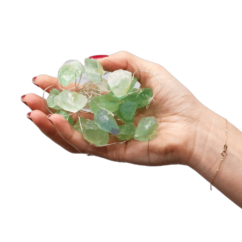 Ancient Wisdom Gemstone Lights - Crystal Fairy Lights - Quartz Jade Amethyst & Celestite Home & Garden > Lighting > Light Ropes & Strings > Gemstone Lights emmy-jane-boutique.myshopify.com