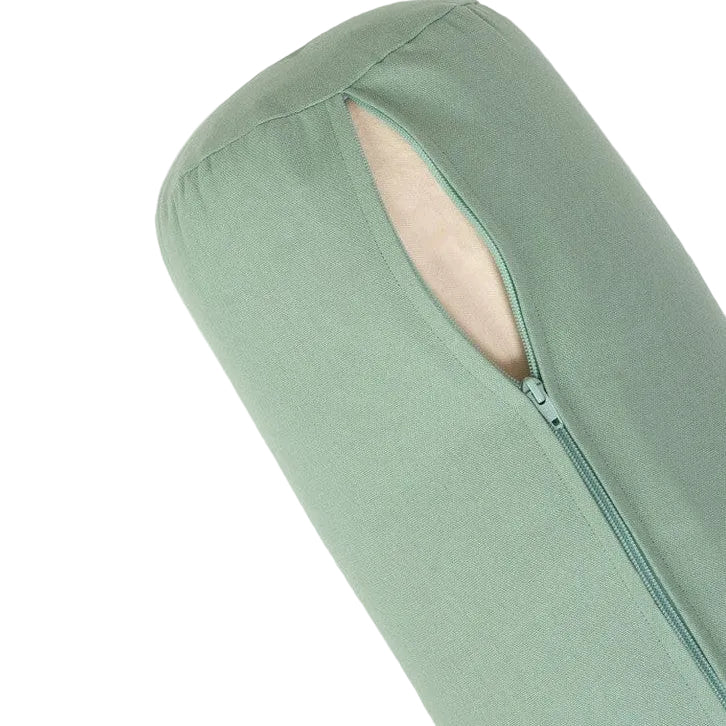 Green headscarf with a zipper on a white background