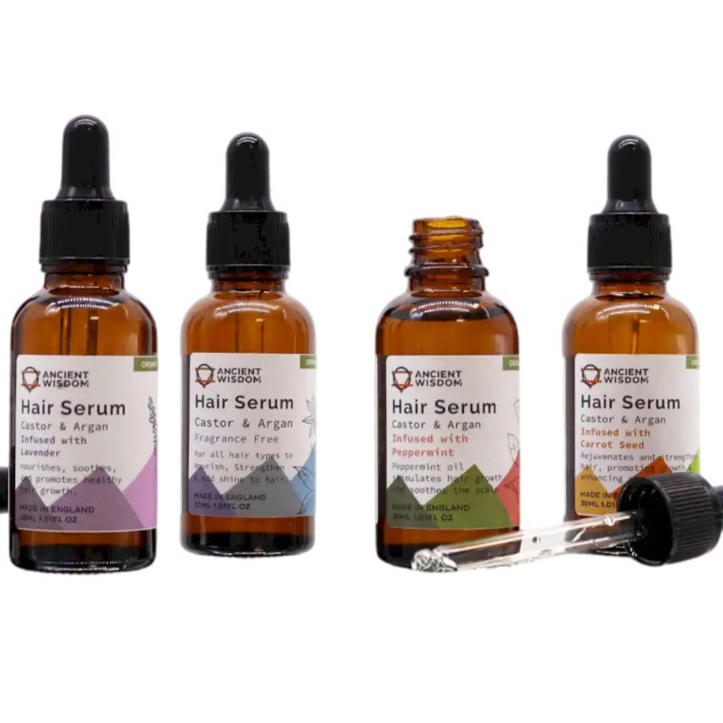 Ancient Wisdom Organic Hair Serums - Vegan-Friendly - Argan Oil & Pure Essential Oils Health & Beauty > Personal Care > Hair Care > Organic Hair Serums > Vegan Hair Serums emmy-jane-boutique.myshopify.com