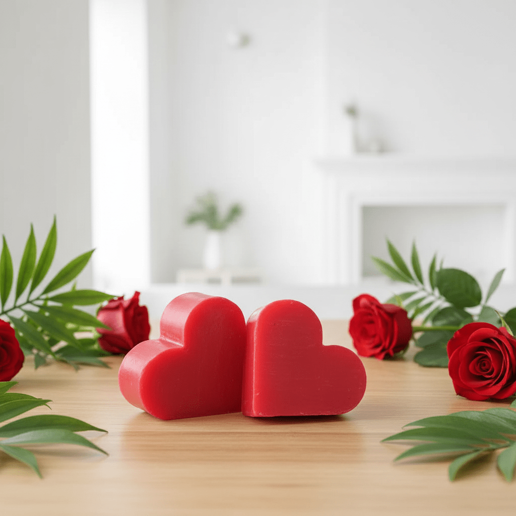 Heart Shaped Scented Guest Soaps - Box of 10 - SLS & Paraben Free - Soap Gift